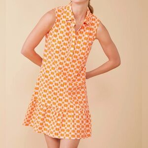 Spartina 449 Joelle Polo Dress Marsh Hens Geo Large